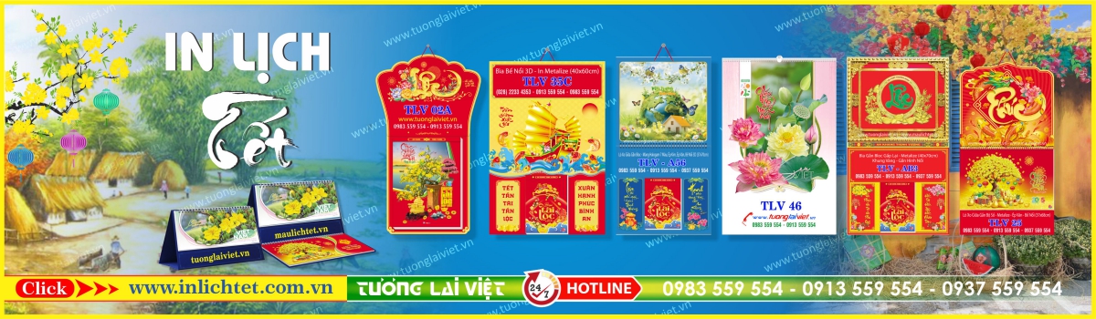 Công ty in ấn Lịch Tết