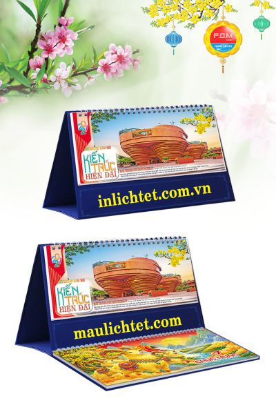 In Lịch để bàn Công Trình Kiến Trúc