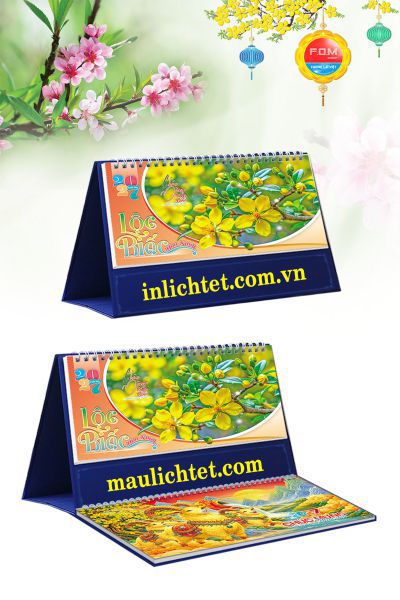 In Lịch để bàn Lộc Biết Hoa Xuân