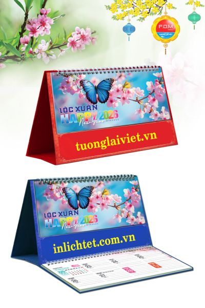 In Lịch để bàn Lộc Xuân