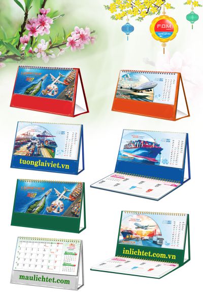 In Lịch để bàn Logistics Vận Chuyển