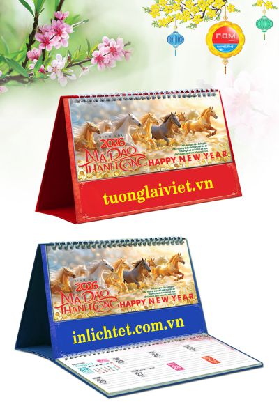 In Lịch để bàn Mã Đáo Thành Công