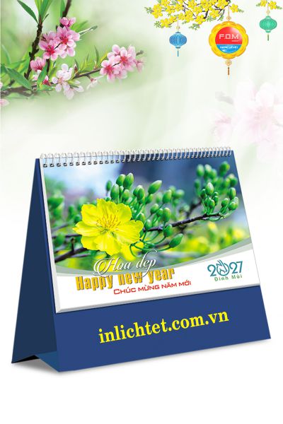 In Lịch để bàn Nghệ Thuật Cắm Hoa
