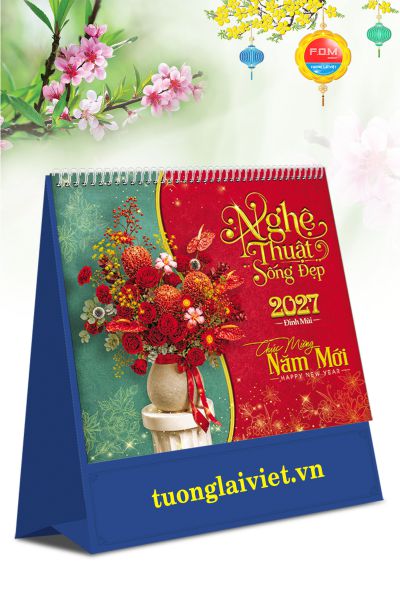 In Lịch để bàn Nghệ Thuật Sống