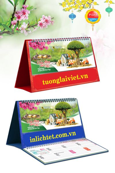 In Lịch để bàn Tạo Dựng Thành Công
