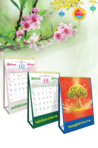 In Lịch để bàn Tết An Khang