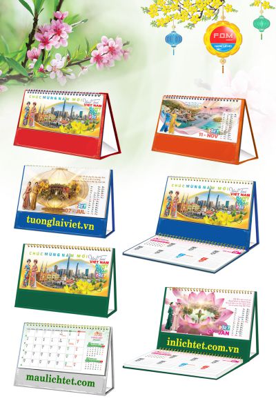 In Lịch để bàn Tết Sum Vầy